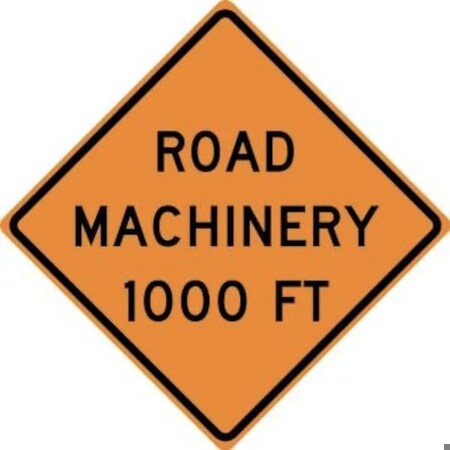 Accuform RIGID CONSTRUCT ION SIGN ROAD MACHINERY FRK313DP